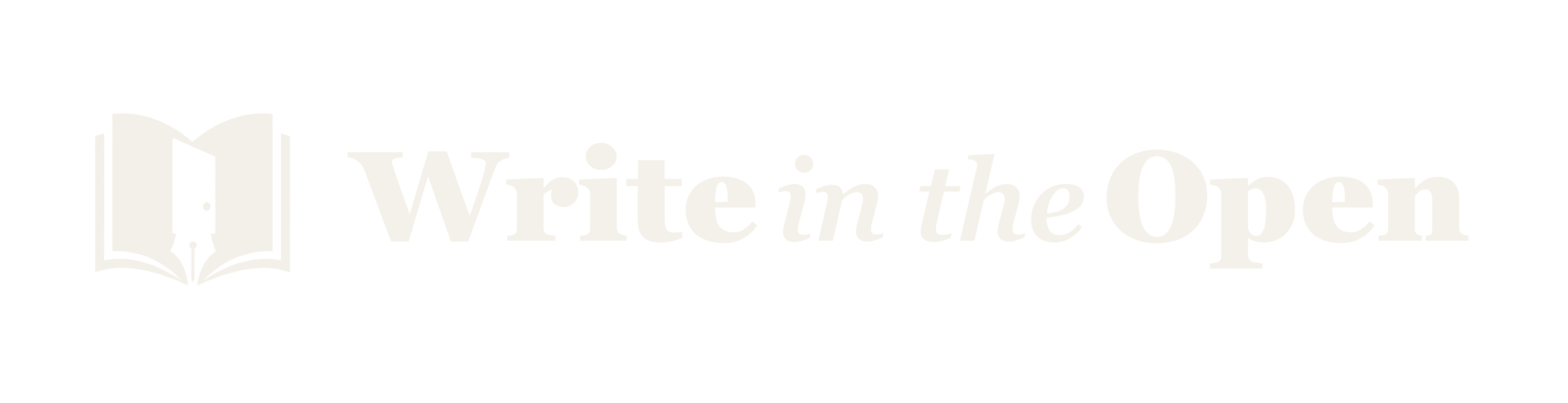 Write in the Open — an imprint (light logo)